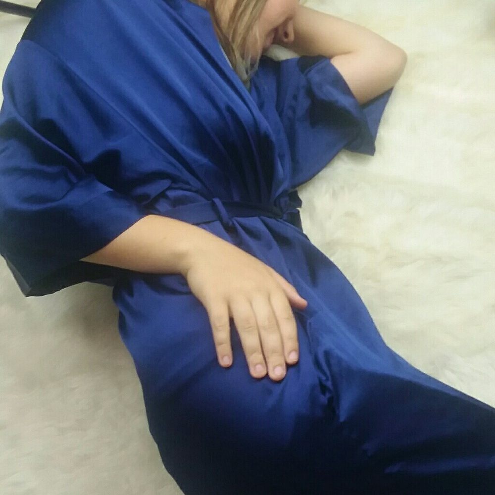 VICTORIA'S SECRET Royal Blue Robe